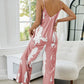 Tie-Dye Spaghetti Strap Jumpsuit with Pockets - NawdeX