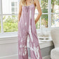 Tie-Dye Spaghetti Strap Jumpsuit with Pockets - NawdeX