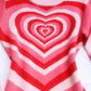 Heart Mock Neck Long Sleeve Sweater - NawdeX