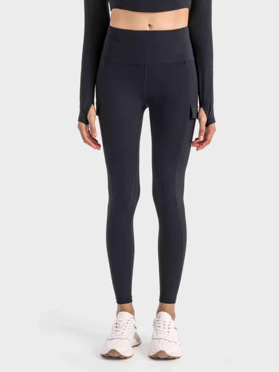 Wide Waistband Sports Leggings - NawdeX