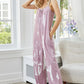 Tie-Dye Spaghetti Strap Jumpsuit with Pockets - NawdeX