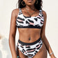 Striped Tank High Waist Bikini - NawdeX