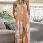 Tie-Dye Spaghetti Strap Jumpsuit with Pockets - NawdeX