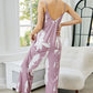 Tie-Dye Spaghetti Strap Jumpsuit with Pockets - NawdeX