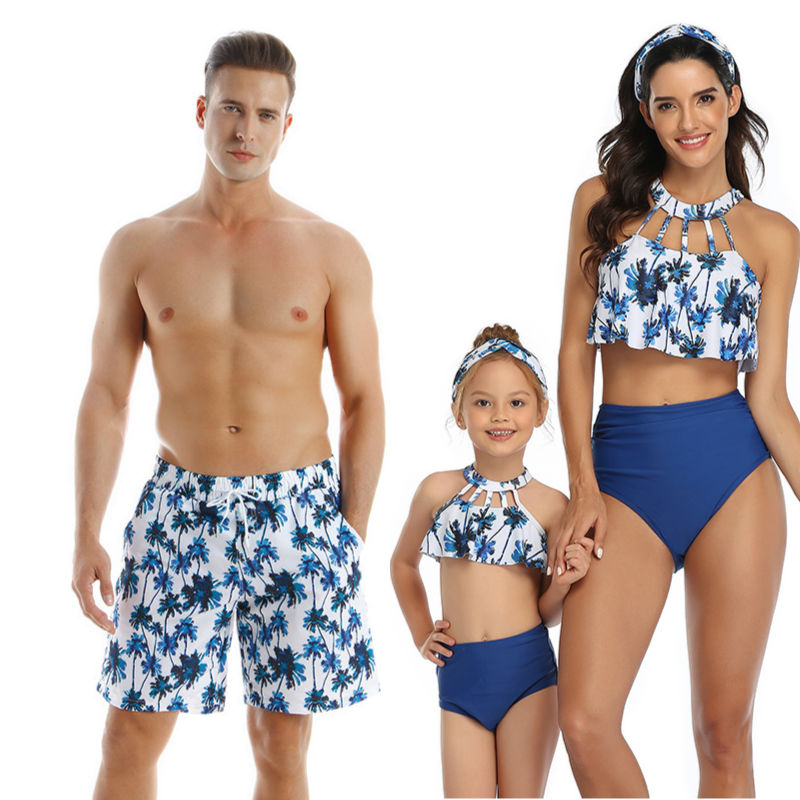 Parent-child Swimwear Beach Pants Men And Women Adult Children's Swimwear - NawdeX