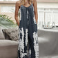 Tie-Dye Spaghetti Strap Jumpsuit with Pockets - NawdeX