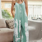 Tie-Dye Spaghetti Strap Jumpsuit with Pockets - NawdeX