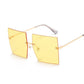 Oversized Rimless Square Sunglasses - NawdeX