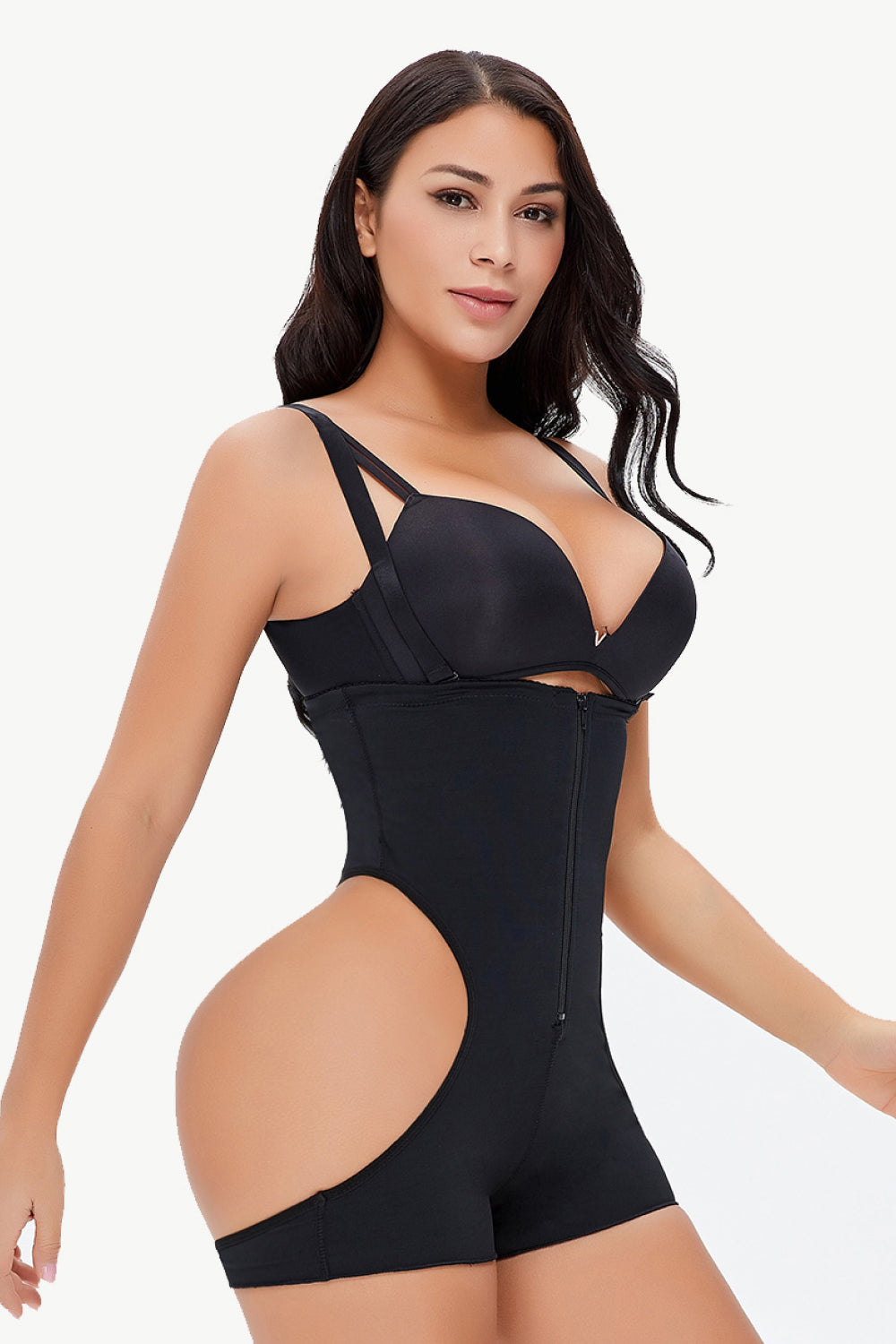 Full Size Cutout Under-Bust Shaping Bodysuit - NawdeX