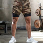 Men's 2-in-1 Shorts Sports Allover Camo Print Drawstring Shorts - NawdeX