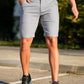 men's skinny plaid plus size casual shorts - NawdeX