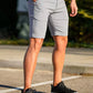 men's skinny plaid plus size casual shorts - NawdeX