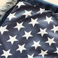 Women's American Flag Fringe Star Print Denim Shorts - NawdeX