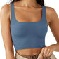 Women's solid color casual thread short vest - NawdeX